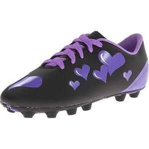 NWOT Diadora 11 Girls Purple Hearts Trax MD Jr Low Top Cleats Soccer Girly Grass